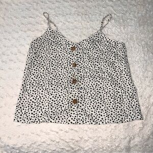 Women’s linen tank with wooden buttons (ASOS NWT)